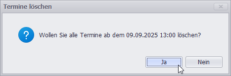 Löschen bestätigen Screenshot