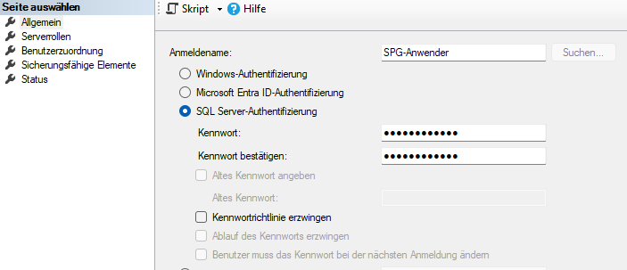 Benutzer konfigurieren