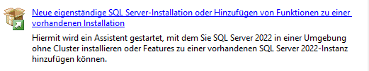 Menüoption wählen