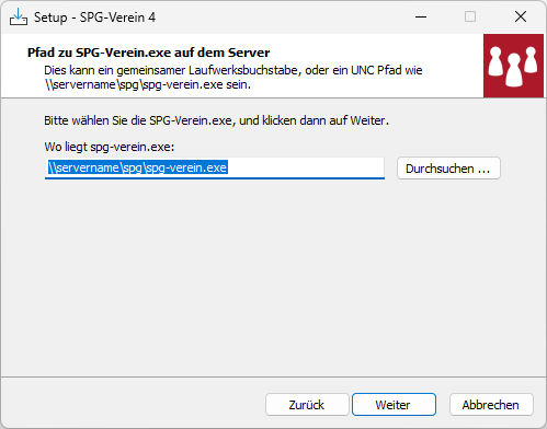 Programmpfad angeben
