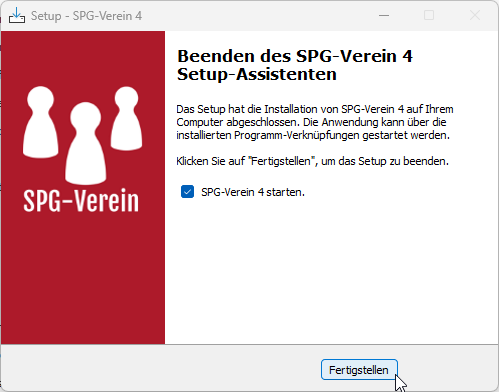 Erster Start