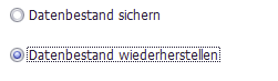 Wiederherstellung Server